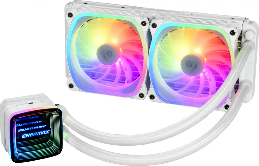 Ладилник за вода за процесор Enermax AquaFusion ADV 240, 240 mm, RGB, бел