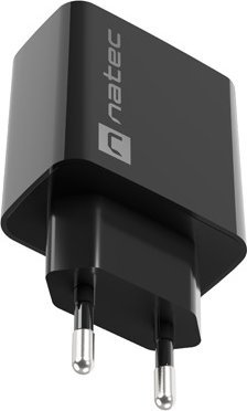 Полнач за мрежа Natec Ribera NUC-2058, 1x USB-A 3A, 18W, црн