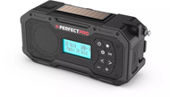 Radio portative PerfectPro E-100 Emergency, DAB+, panel diellor, e zezë