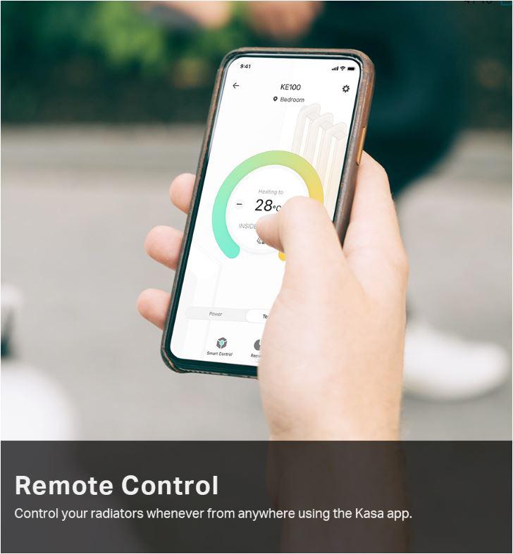 Termostat inteligjent TP-Link KE100 KIT, WiFi, me ekran LED, i bardhë