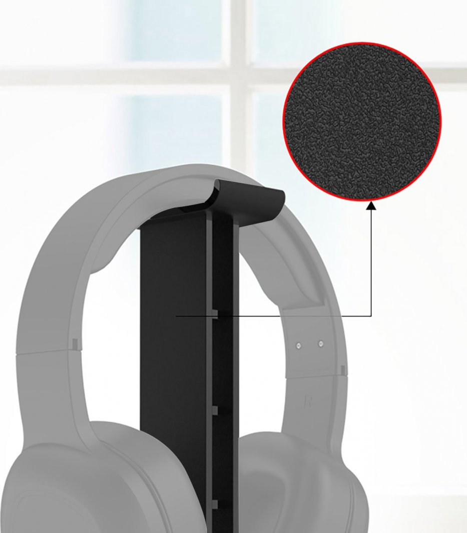 Mbajtëse për kufje Mozos, e zezë