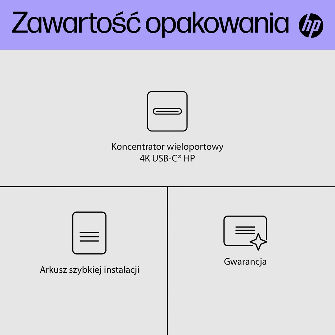 Qendër USB-C HP 4K Multiport Hub, 65W, e zezë