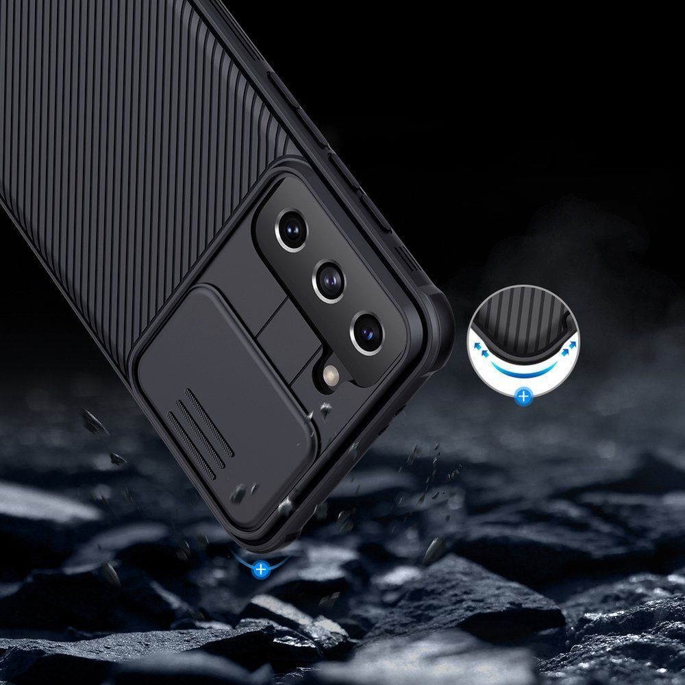 Mbështjellëse Nilkin për Samsung Galaxy S21 5G, e zezë