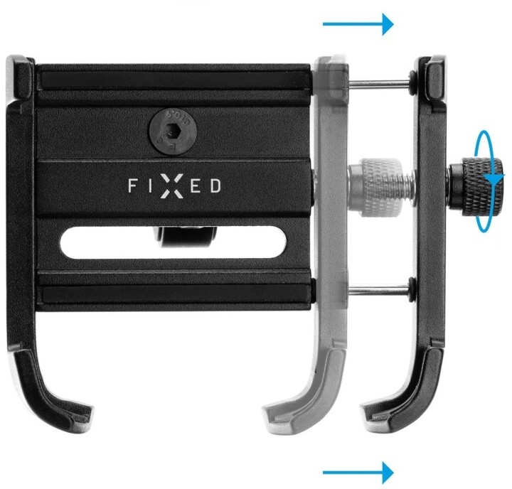 Mbajtëse celulari për biçikletë FIXED për Bikee ALU 2, e zezë