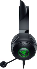 Kufje gaming Razer Kraken Kitty V2, me kabllo, me ndriçim RGB, të zeza