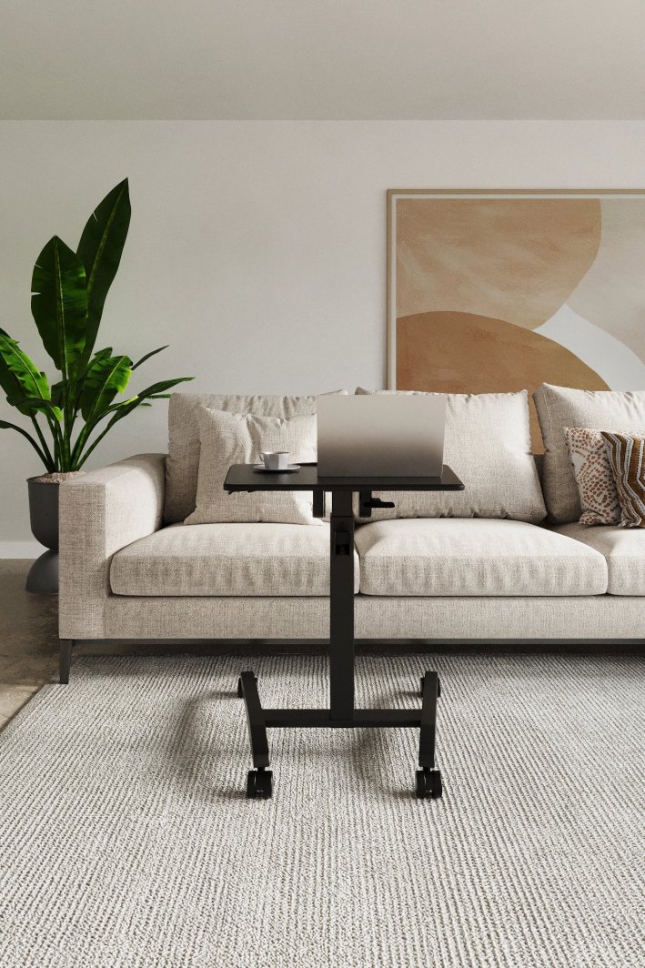 Tavolinë SENSE7 Mobile, e zezë