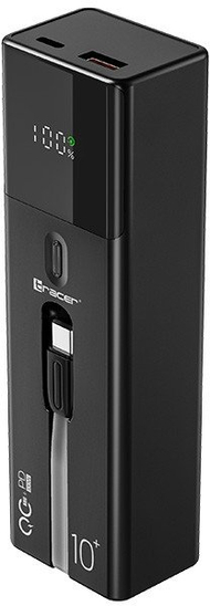Powerbank Tracer Quant, 10000mAh, 100W PD QC, црн