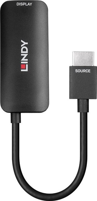Konvertues HDMI në DisplayPort 1.4 8K60, 48Gbps, 8K, i zi