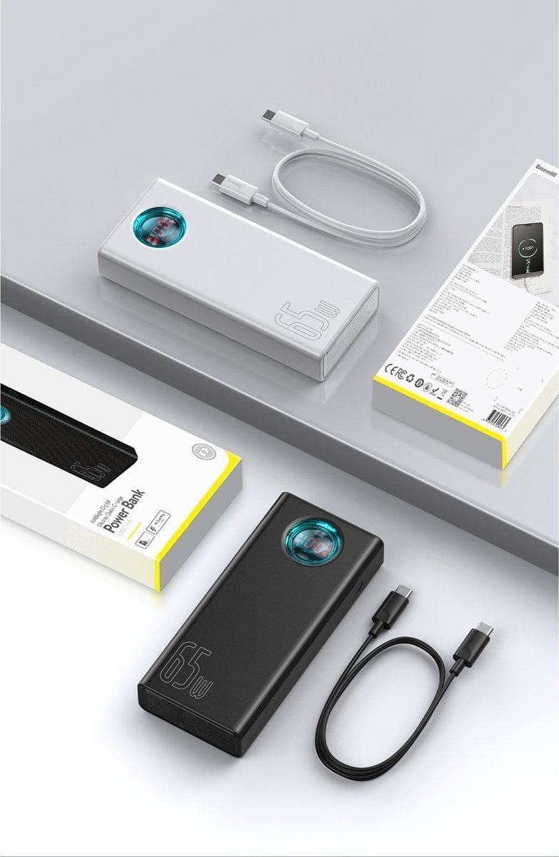 Powerbank Baseus Amblight Overseas Edition, 30000mAh, 65W, i zi