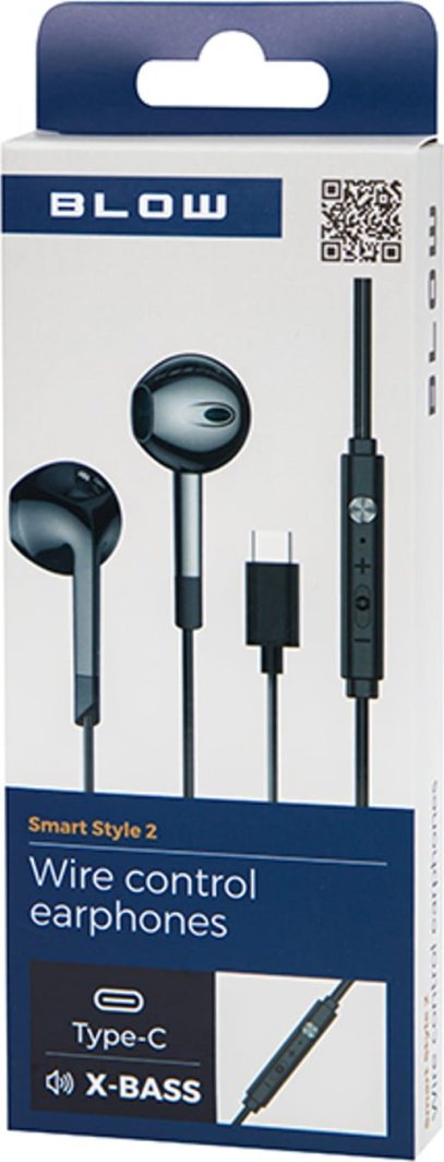 Kufje Blow B-17, USB-C, me mikrofon, të zeza