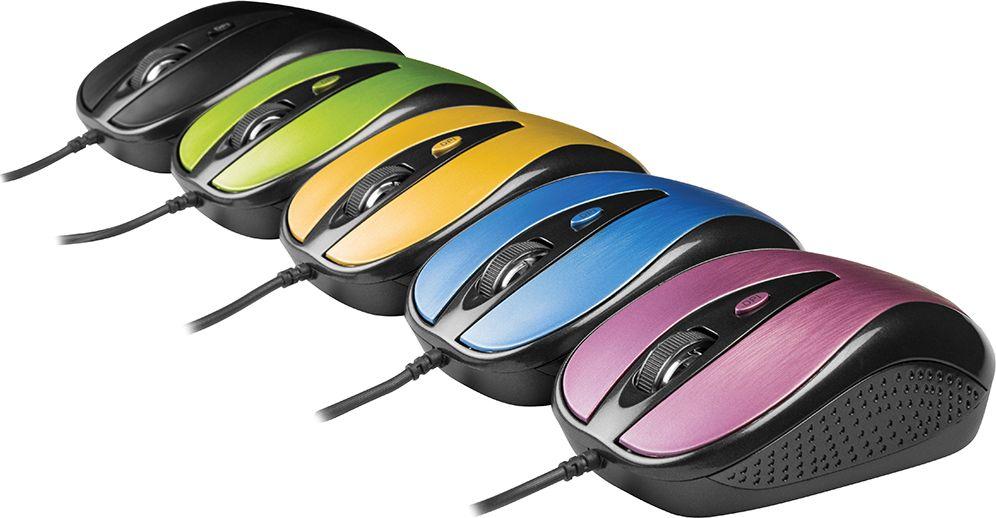 Maus Yenkee YMS, me kabllo, USB, i zi dhe rozë