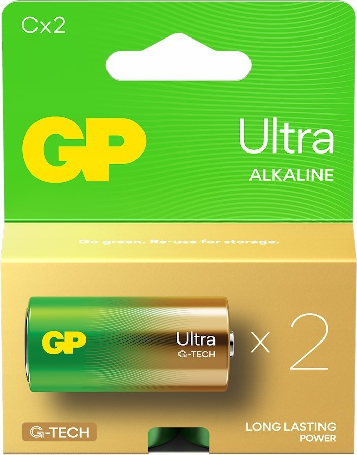Bateri alkaline GP Ultra C, paketim 2 copë, GPPCA14AU067