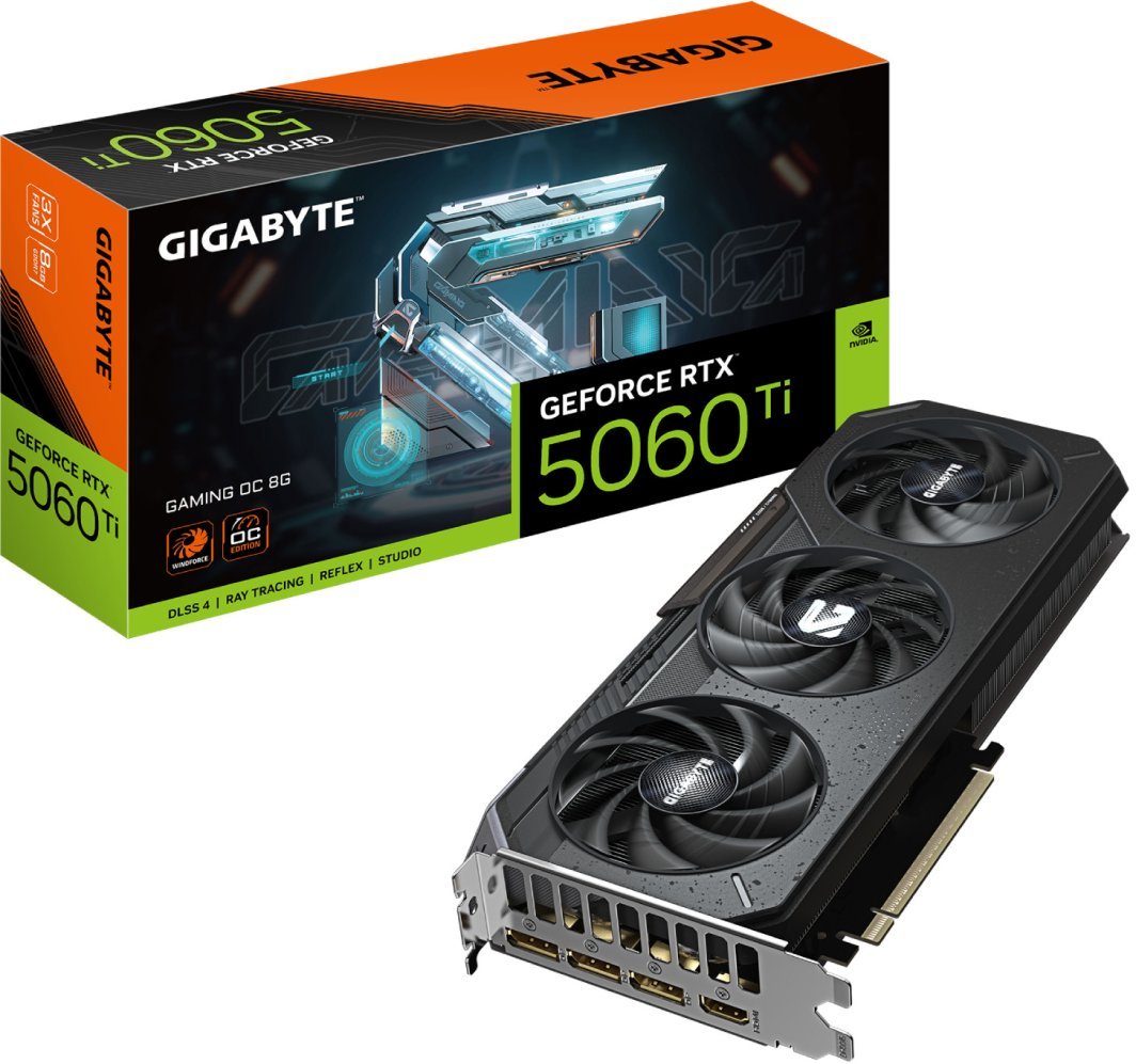 Kartelë grafike Gigabyte GeForce RTX 5060 Ti Gaming OC 8GB GDDR7 DLSS4