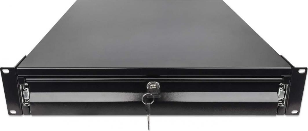 Sirtar me bravë Intellinet Rack 2U, 19", 466 x 483 x 89 mm, i zi