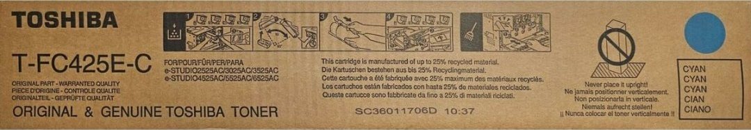 Toner origjinal Toshiba T-FC425EC, Cyan, 38000 faqe