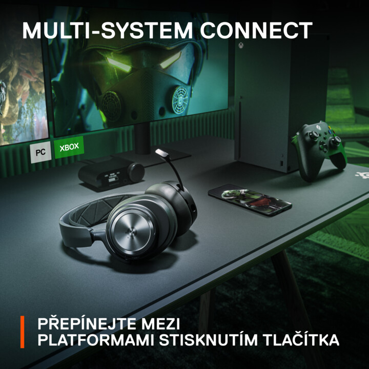 Kufje SteelSeries Arctis Nova Pro Wireless X, të zeza