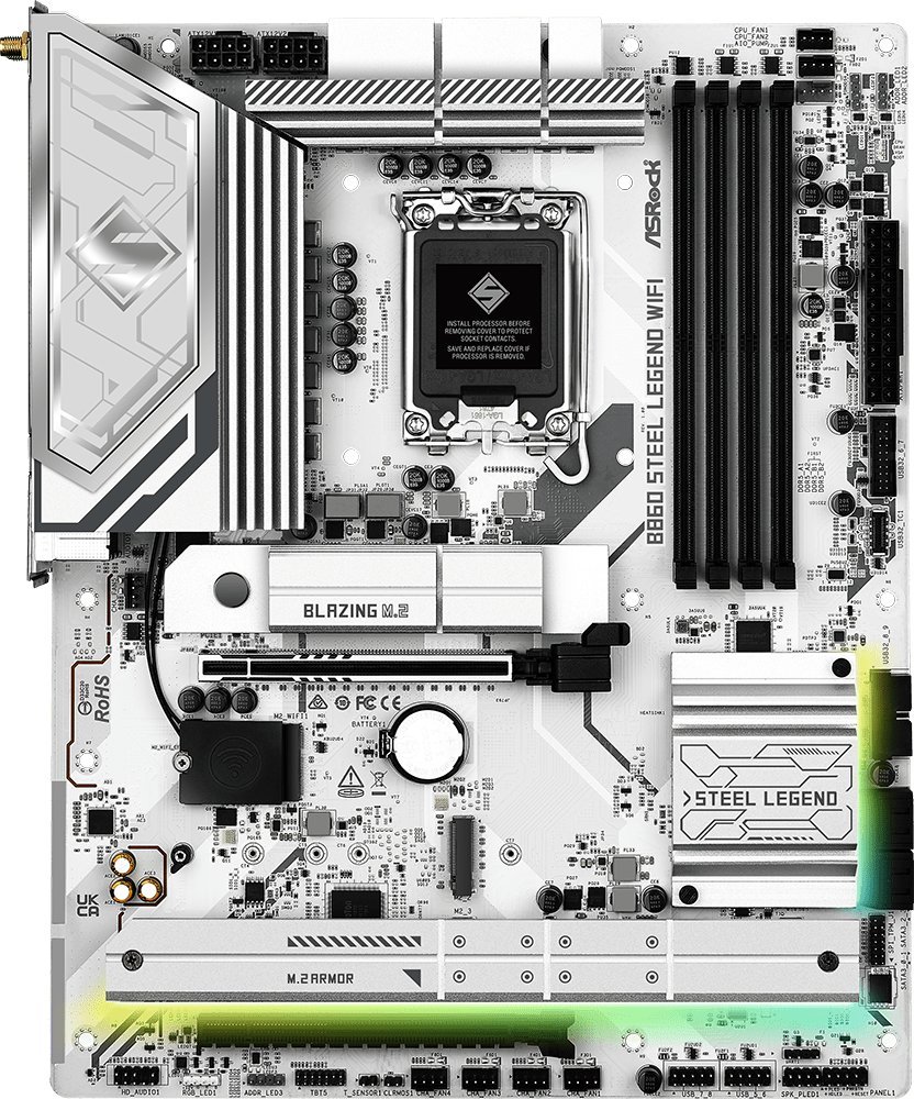 Pllakë amë Asrock B860 Steel Legend WiFi, ATX, DDR5, LGA 1851