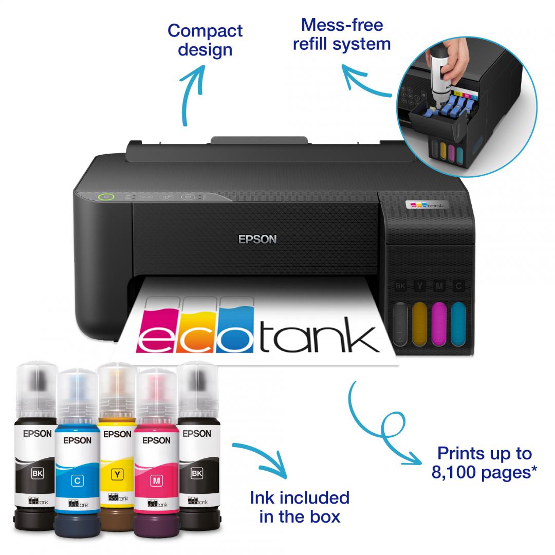 Printer inkjet Epson EcoTank L1270, Wi-Fi, printim me ngjyra