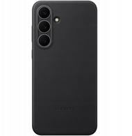 Футрола Samsung Kindsuit Faux Leather за Galaxy S25 FE, синтетичка кожа, црна