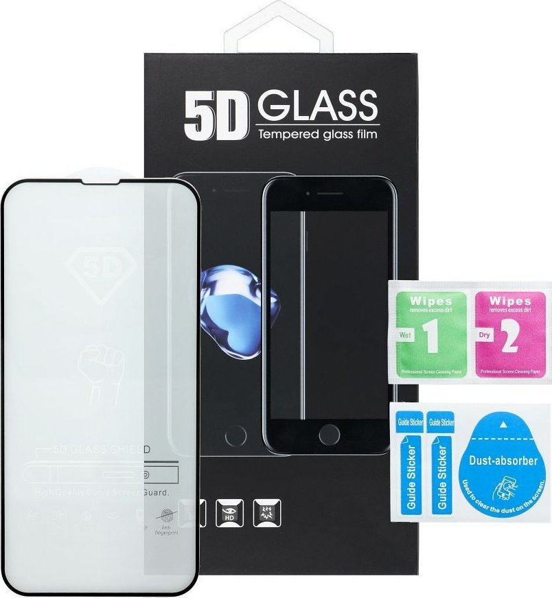Xham mbrojtës 5D Full Glue për Samsung Galaxy A35 A55, 0.3mm, i zi