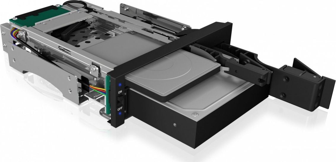 Bay disqesh Icy Box IB-173SSK, 2.5"/3.5" SATA SAS, 5.25", i zi