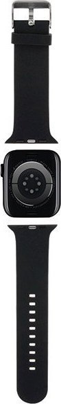 Rrip ore Karl Lagerfeld Karl Head për Apple Watch, silikon, 38 40 41mm, i zi