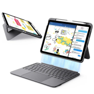 [OUTLET] Mbrojtëse me tastierë ESR Flex për iPad Air (4/5th gen), iPad Air 11" (M2/3), e hirtë e errët
