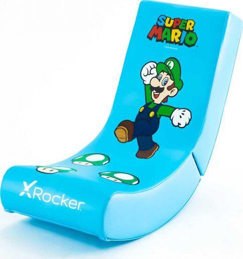Karrige lëkundëse për fëmijë X Rocker Nintendo Super Mario Luigi, e kaltër