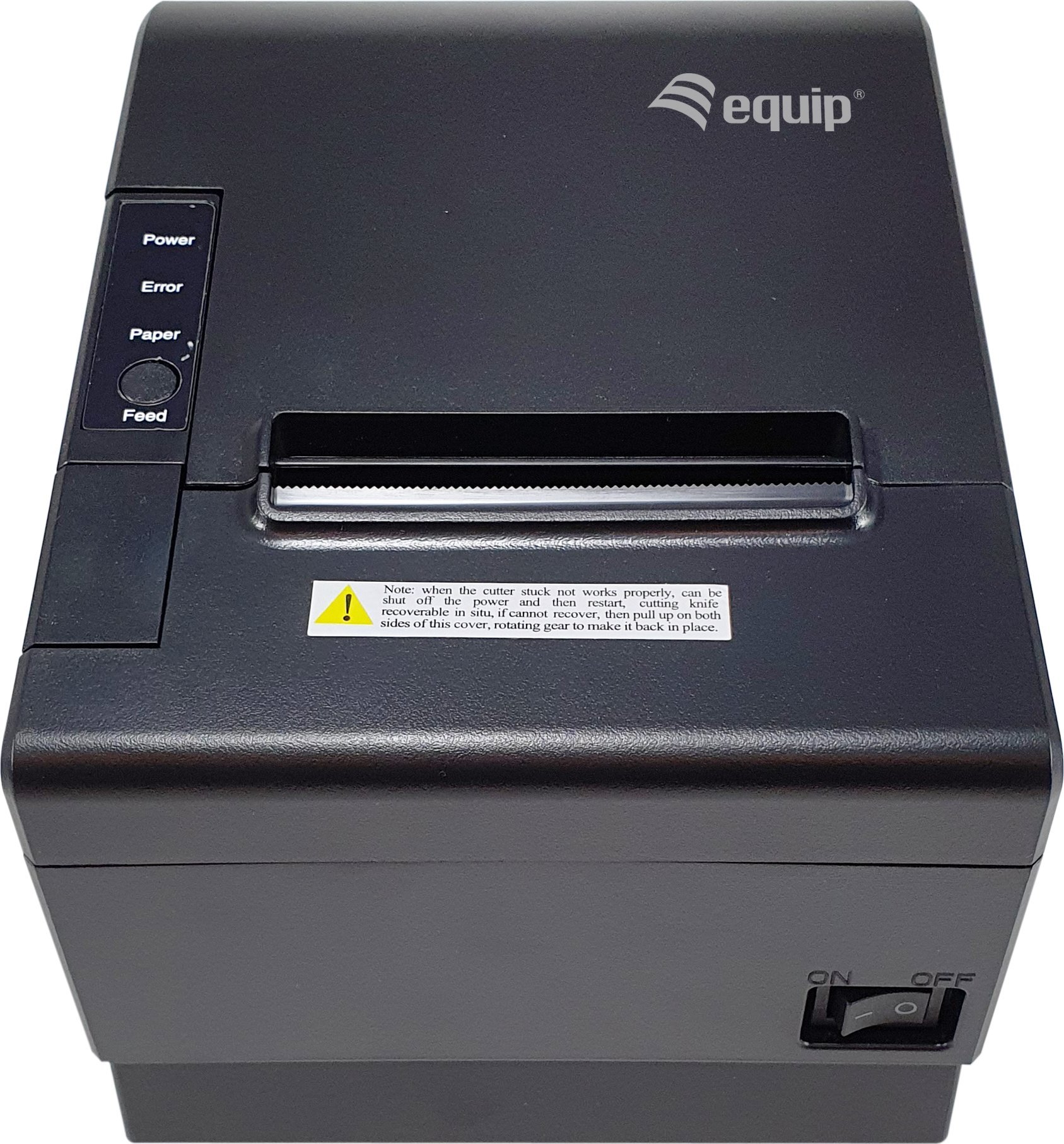 Printer termik POS Equip 80mm, prerës automatik, USB Bluetooth, i zi