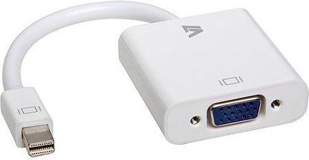 Адаптер V7 (CBL-MV1WHT-5E), Mini DisplayPort AV на D-Sub (VGA), бела боја