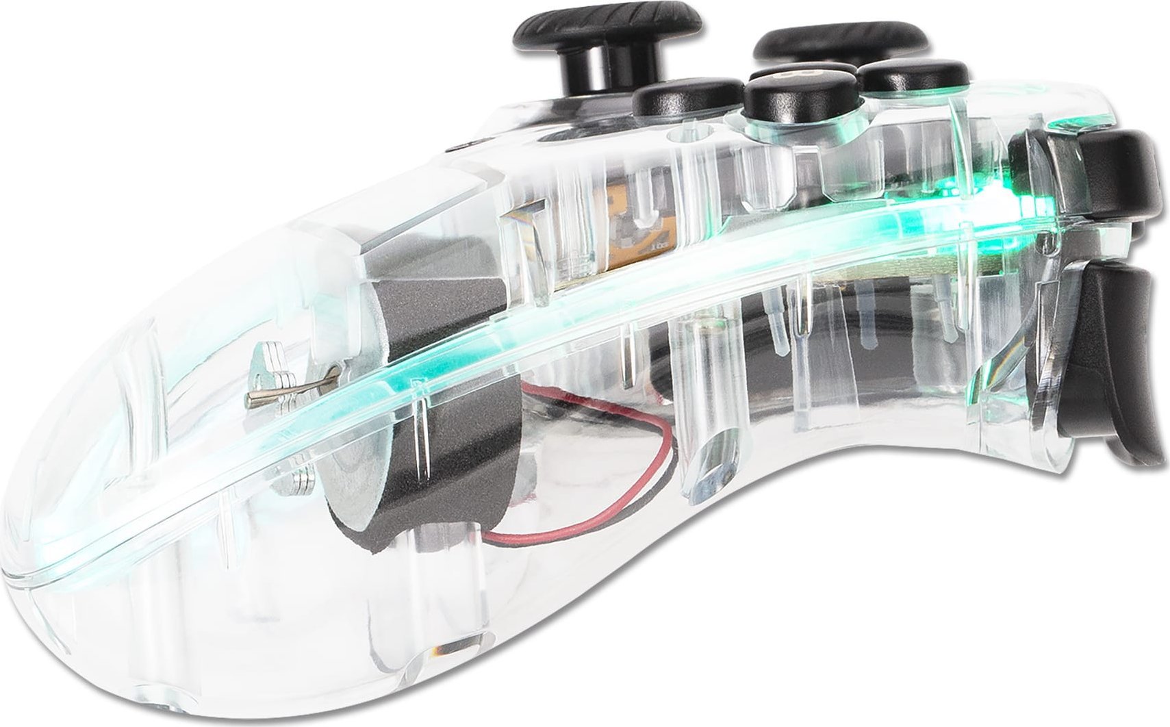 Gamepad Marvo GHOST 40, wireless, 17 butona, transparent