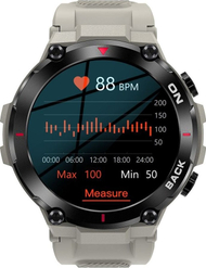 Smartwatch Giewont GW460-3, ekran me prekje, Bluetooth, gri