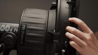 Lentë Fresnel për llampë studio Aputure F10, 25 cm, Bowens mount, e zezë