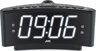 Radio orë JVC RA-E314B, projekcion ore, alarm i dyfishtë, e zezë