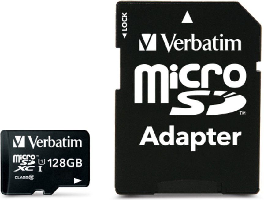 Kartë memorie Verbatim Premium MicroSDXC, 128GB, Class 10, UHS-I/U1