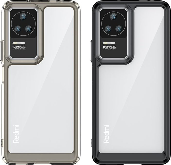 Mbulesë telefoni Hurtel Outer Space Case për Xiaomi Poco F4 5G, kornizë fleksibile, e zezë