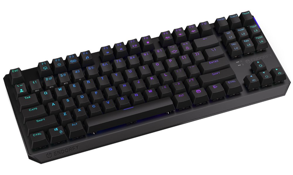 Tastierë Endorfy Thock TKL Wireless Red, RGB, US, e zezë