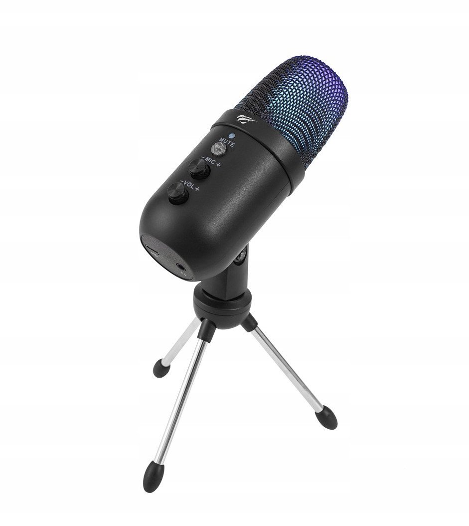 Mikrofon gaming pa tela Havit GK51, USB, i zi