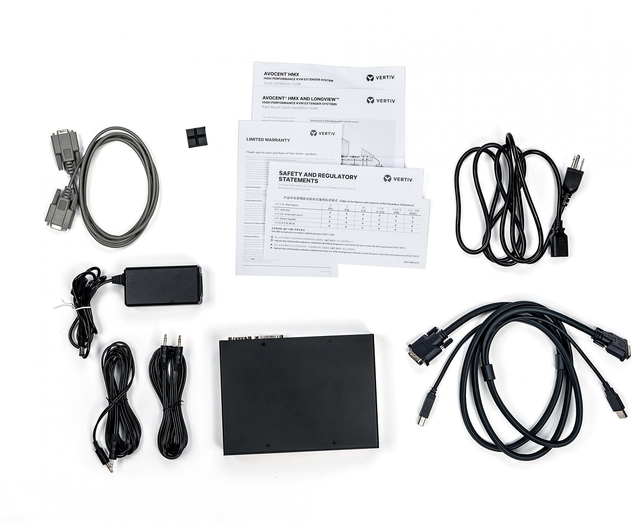 KVM switch Vertiv Avocent HMX5100T, DVI-D, Gigabit LAN, blu