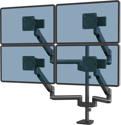 Mbajtës monitorësh FELLOWES TALLO Modular 4FMS, për 4 monitorë, i zi