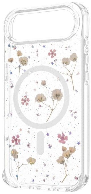 Mbulesë telefoni Fixed MagBloom, për iPhone 17, TPU, transparente Blush Plum