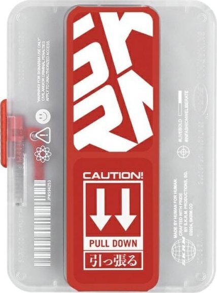 Portofol magnetik për telefon Skinarma Mirage Phaze, me stand, i kuq