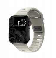 Rrip sportiv për Apple Watch, 46mm 49mm, gome FKM, ngjyra Stone