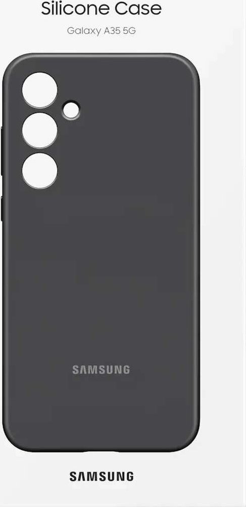Mbulesë telefoni Samsung Silicone Cover Galaxy A35 5G, silikon, e zezë