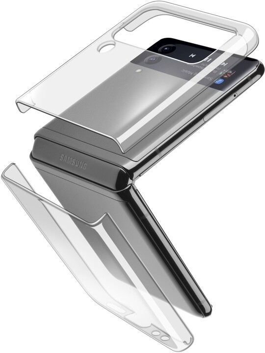 Mbrojtëse Cellularline Clear Case për Samsung Galaxy Z Flip4, transparente