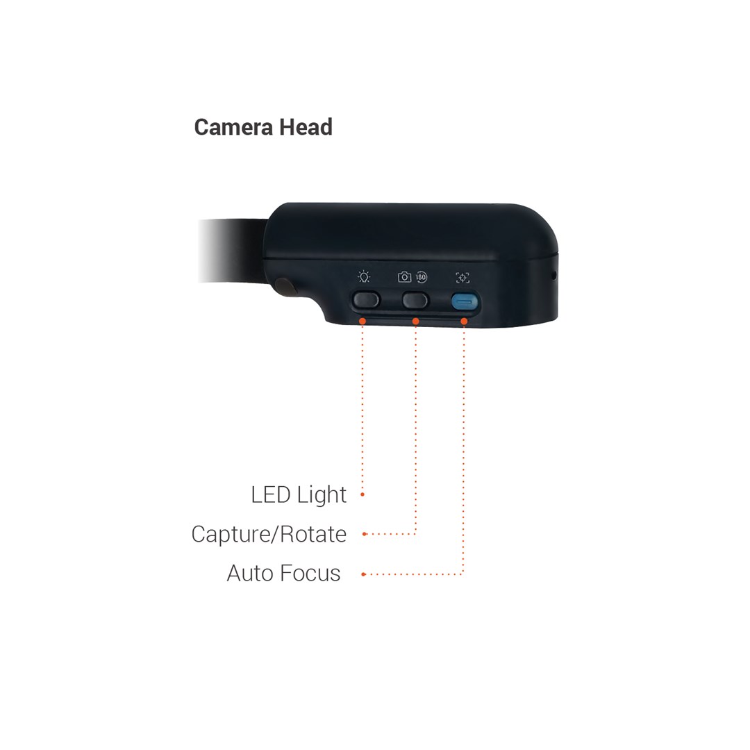 Kamerë dokumentesh Digitus Visualizer U70I, 4K, 13MP, e zezë