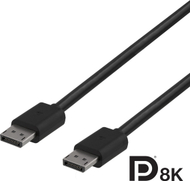 Видео кабел Deltaco DP8K-1020-K, DisplayPort 1.4, 2m, црн