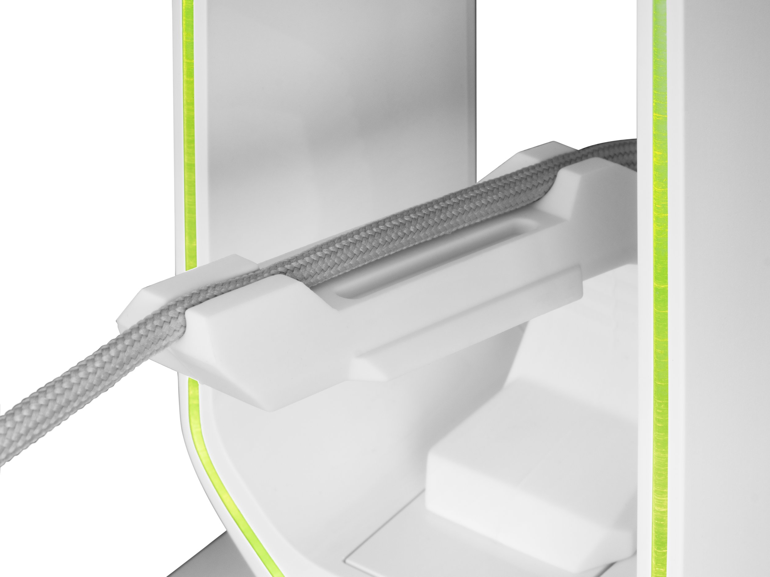 Stendë për kufje Mars Gaming MHHPROW, plastike, e bardhë