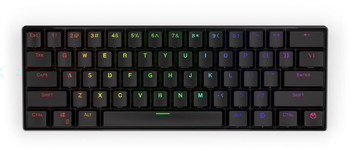 Tastierë Endorfy Thock Compact Wireless Brown, Kailh Box Brown, US, e zezë