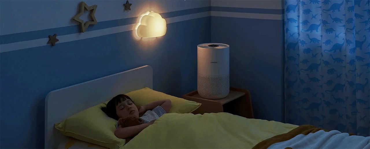 Pastrues ajri Xiaomi Smart Air Purifier 4 Compact, smart, për dhoma të vogla, i bardhë